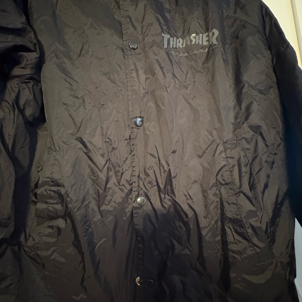 Thrasher Black Windbreaker Jacket